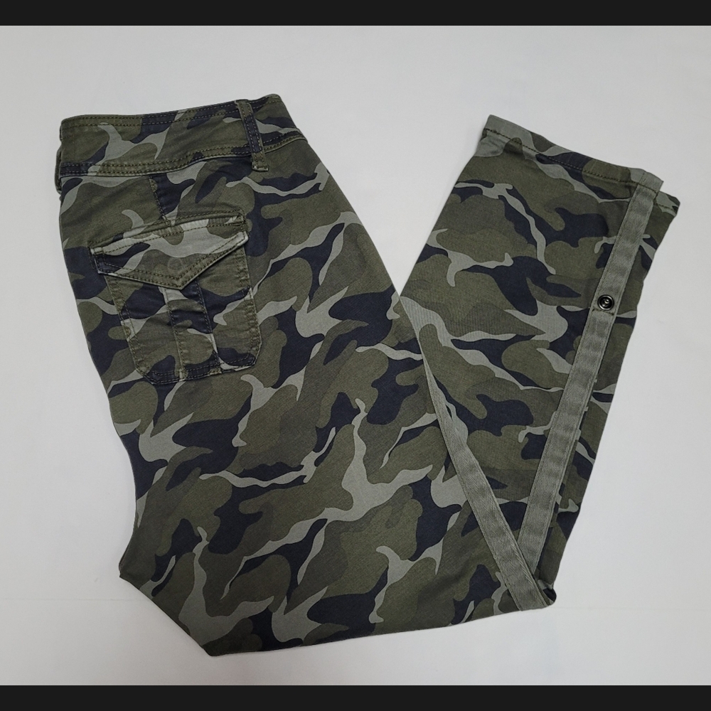 Torrid Camo Cropped Utility Jeans